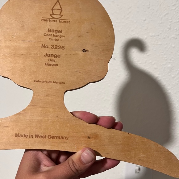 Mertens kunst bügel coat hanger no. 3226 junge boy vintage made in West Germany - Picture 6 of 9